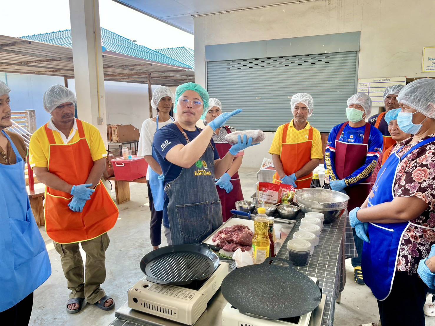 a practical training facilitator for farmers in Suphan Buri Province3